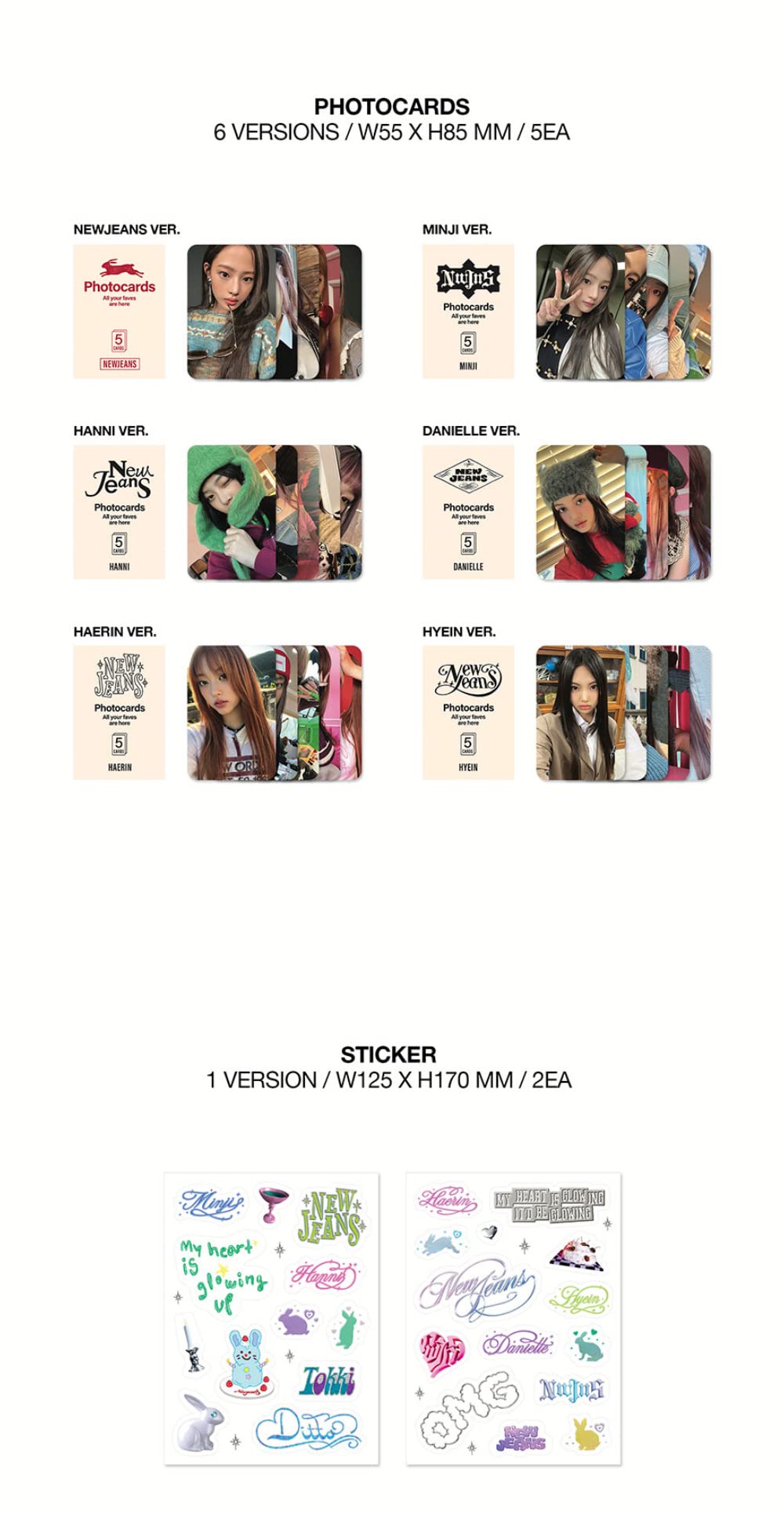 NewJeans - OMG Message Card Ver. [HANNI Version] 1st Single Album